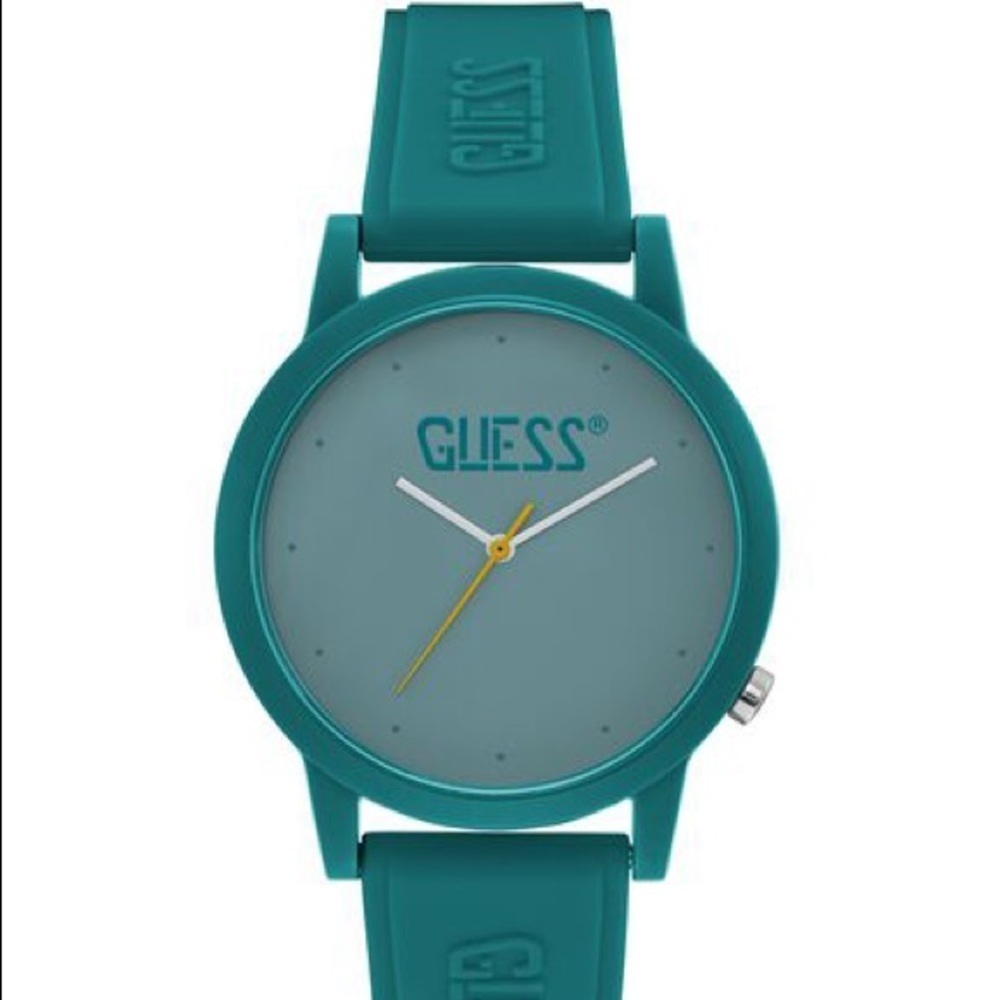 GUESS Blue Case Turquoise Silicone UNISEX Watch